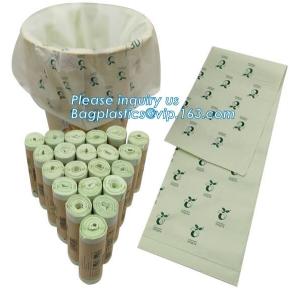 Compostable Recycle Biodegradable Food waste bag/disposable plastic garbage bag,