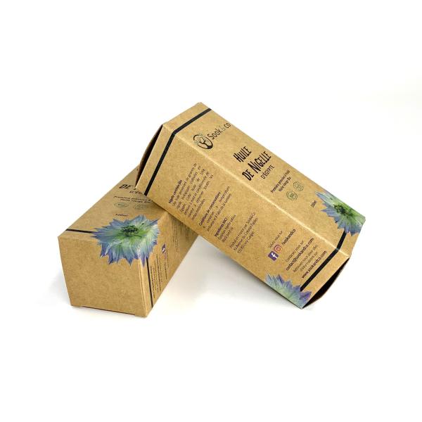 Buy CMYK Biodegradable Kraft Cosmetic Paper Box 300gsm For Skincare at wholesale prices