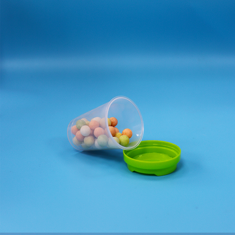 Bpa Free Clear Plastic PET Round Storage Jar Container For Food Candy Cookies