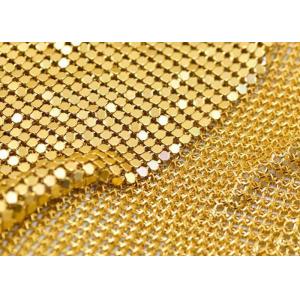 Shining Aluminum Mesh Fabric , Silver Mesh Fabric For Window / Wall Ceiling