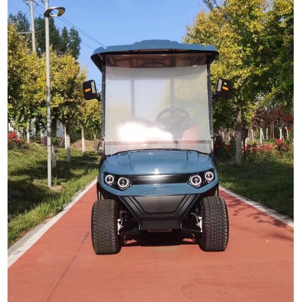 Enduring classics, this golf cart with four seats, powered by a high-efficiency motor, effortlessly tackles slopes. Its intelligent control system