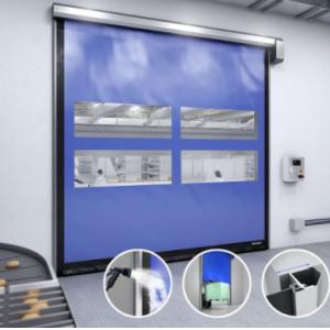 Thermal Insulation Rapid Roller Doors High Security Industrial Automatic