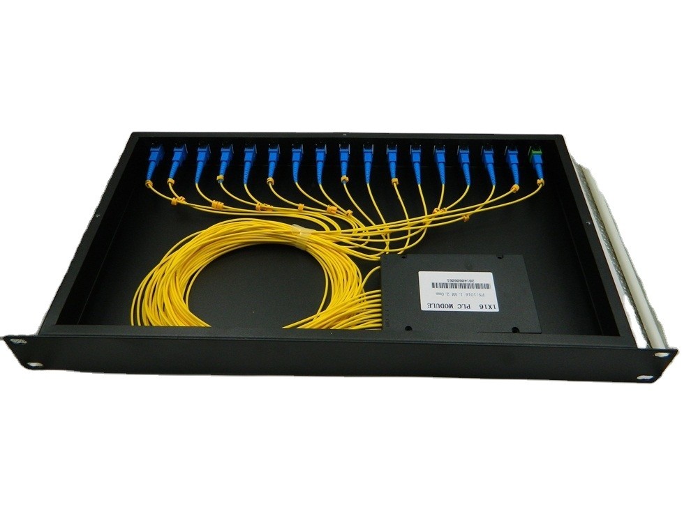Rack Mounted SMF 1550nm 1x16 Fiber Optical Splitter Box