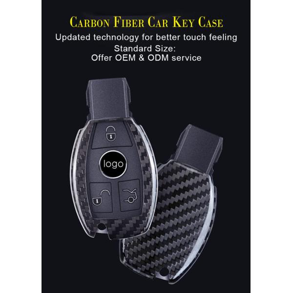 Silky Touching 3k Mercedes Carbon Fiber Key Cover