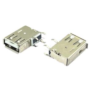 White USB2.0 DIP Connector Socket RVS 4Pins