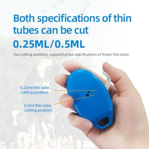 Quality Cattle Frozen Semen Tube Cutter HL-FS-TC Ergonomic Design Livestock Frozen Semen Straw Cutter For 0.25ml 0.5ml Straw for sale