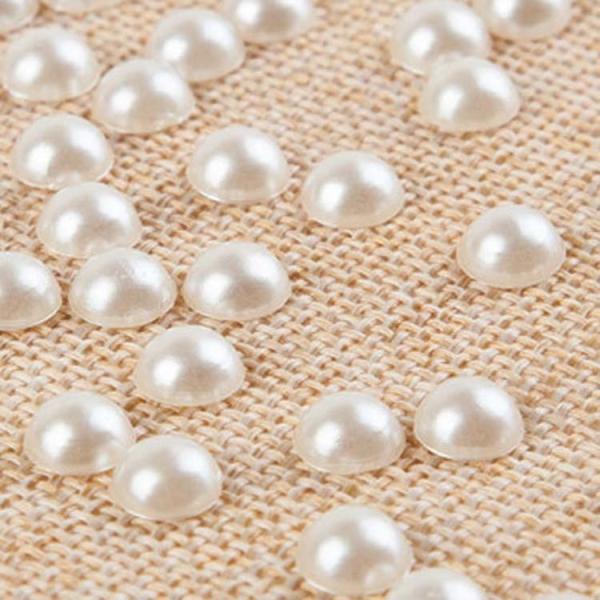 High Quality DIY Handmade ABS White Imitation Half -Ball Plastic Pearl Beads