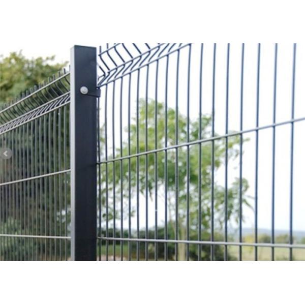 4mm Powder Coated Welded Mesh Fencing & Fence Post Gates For Oil Fields Security
