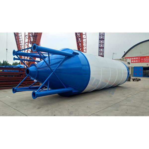 Easy Assembly Mobile Cement Silo 100 Ton , Grain Storage Stainless Steel Silo