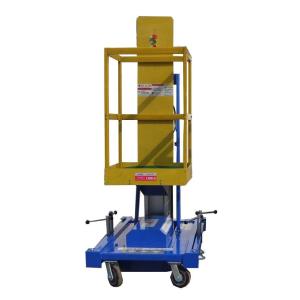Single Mast Insulated Aerial Working Platform , Industrial 10 Mtrs with 125Kg or 150Kg Loading