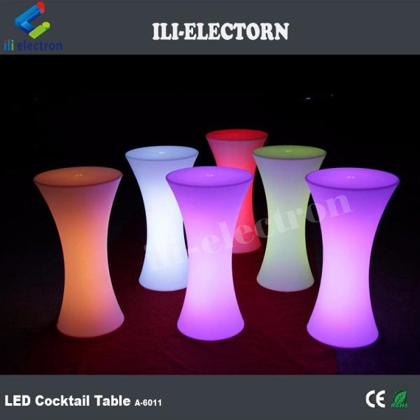 Illuminated led plastic lighting furniture set cocktail table