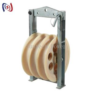 China 508mm Triple Transmission Bundled Conductor Stringing Pulley Blocks on sale