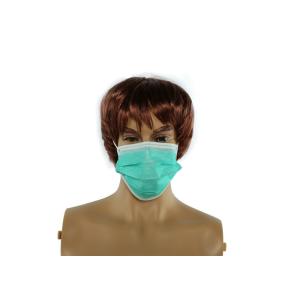 Non Toxic Green Disposable Face Mask Comfortable With CE FDA ISO13485
