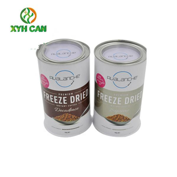 Buy Coffee Tin Can Food Grade Standard Metal Cans For Milk Bean Powder Packaging with RLT Lid at wholesale prices