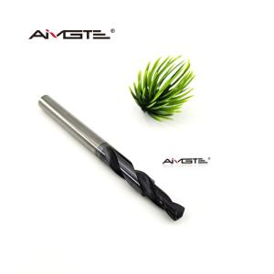 2 Flute Through Coolant Drill AlTiN Coated CNC Milling Tool High Precision For