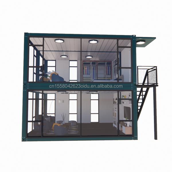 Aluminum Alloy Windows in Customized Luxurious Bedrooms Bathrooms and Kitchens with 50/75/100mm Wave Sandwich Panel Walls