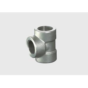 Quality ASTM B564 UNS N06625 Steel Pipe Equal Tee High Pressure Class 6000 FNPT 2 1/4&quot; Size for sale