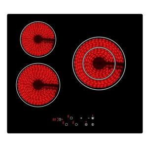 Sensor Touch Control 60Hz 3 Burner Ceramic Cooktop
