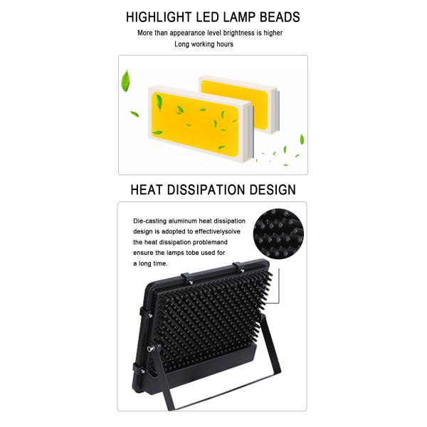 6000K Super Bright Daylight White Yard Bridgelux 50W Led Flood Lights Waterproof IP65
