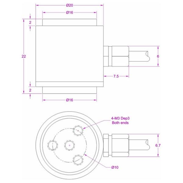 tension load cell 2kN 1KN 500N 200N 100N