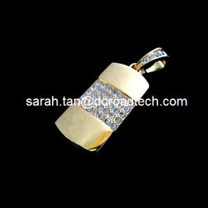 China Customized Mini Pendant Jewelry USB Flash Disks, 100% Original New Memory Chip on sale