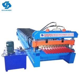 Steel Corspan Roofing Sheet Making Machine Water Waves Roof Corrugated Roll