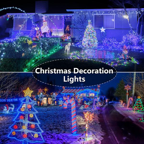 Bright 200 LED Mini String Christmas Lights Purple Up 8 Modes For Room Holiday Party