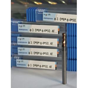 China MPE4 Coating AlCr Coating HRC55-60 Solid Carbide Milling Cutter 4 Flute Flat End Mill 3mm φ3.0 x 8 x φ4 x 50mm on sale