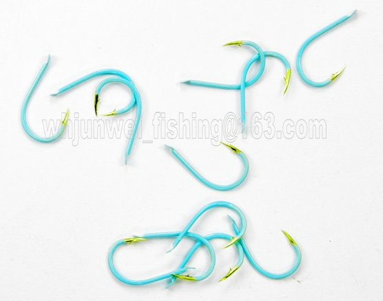 Gold , black,silver, blue,brown Muti-colors fishing hooks