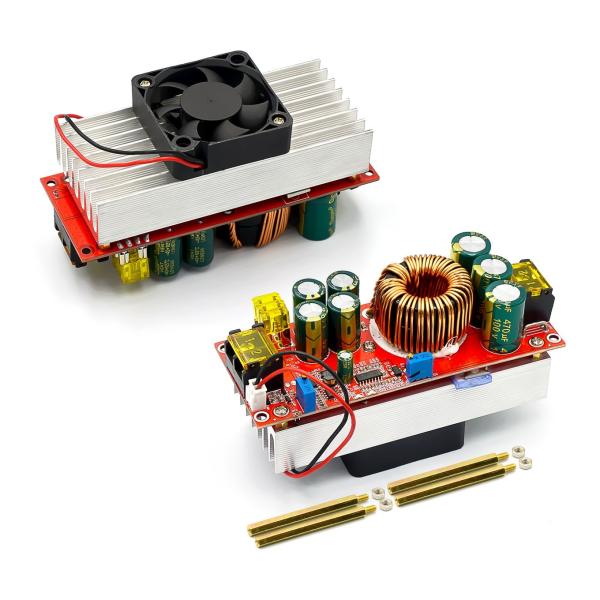 1800W 40A DC-DC Constant Voltage Constant Current Boost Converter Boosts 10-60V by Fan for 12-90V
