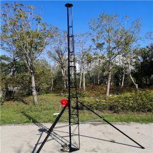 Portable Telescopic 15M 8 Sections Crank Up Mast Tower