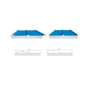 1200mm PU Sandwich Panel Machine , 80KW Continuous PU Sandwich Panel Line