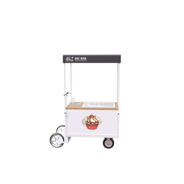 Buy Oil Resistant Wood Desktop Four Wheel Bicycle Freezer Cart at wholesale prices