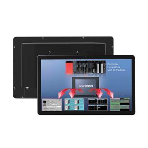 27 Inch IP65 Waterproof 300 Nits High Brightness LCD Display Embedded Metal