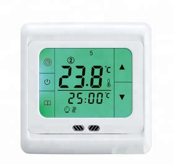 Blue/Green/White Backlight Thermoregulator Touch Screen Thermostat Temperature