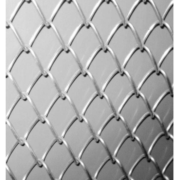 PE Dipped Coating Privacy Chain Link Fence Mesh 2'' With Rust Resistance