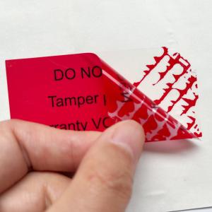 Self Adhesive Anti Counterfeit Sticker Glossy Lamination