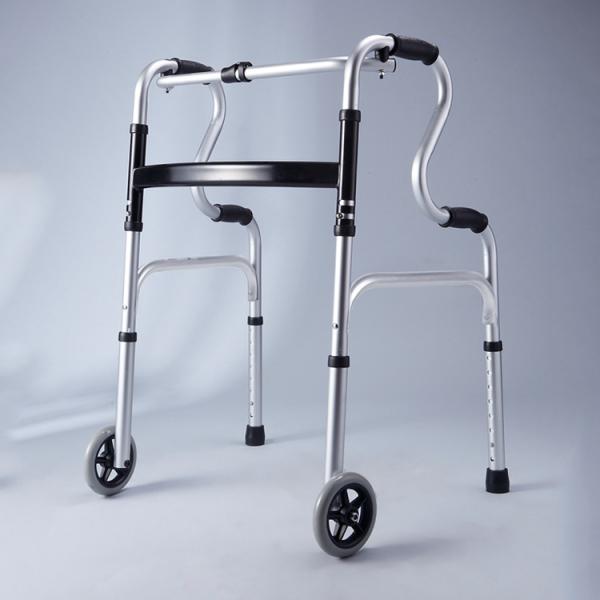 Durable Lightweight Mobility Walker , Elder Disabled Drive Deluxe Folding Walker