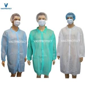 Spring Autumn Season Disposable Workwear Industrial PP Lab Coat