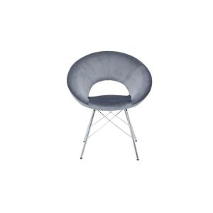 Quality Velvet Seat Steel Frame 450mm 800mm 8KGS Modern Leisure Chair for sale