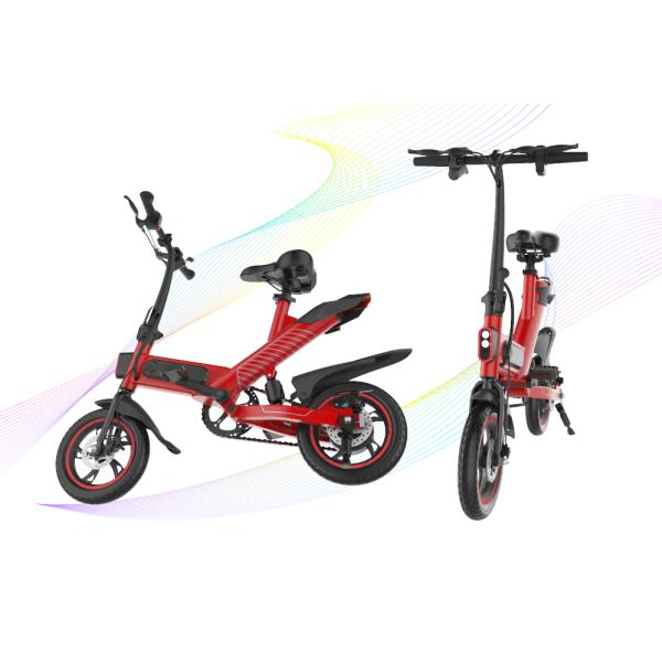 Mini Folding Electric Pedal Bike 17.5kg Gross Weight 120kg Loading Ability