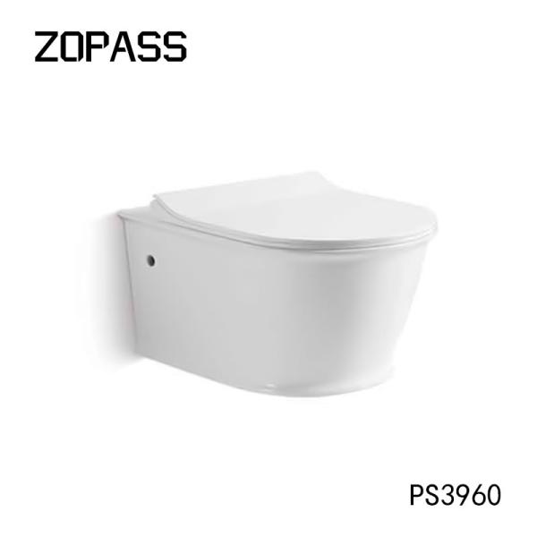Buy Rimless One Piece Wall Mounted Toilet Anti Scratch Easy Cleaning at wholesale prices