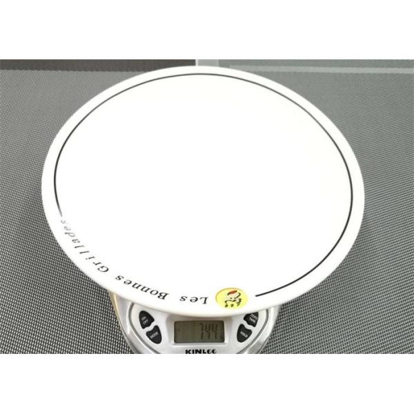 Ceramic Round Plate With Logo Porcelain Dinnerware Sets Dia. 25cm Weight 744g