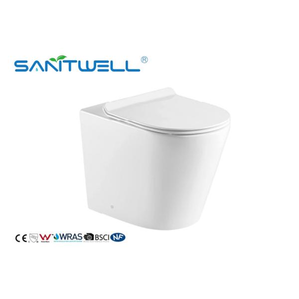 Buy Bathroom Floor Free Standing Toilet Smooth Sewage For Hotel / Home Easy To Clean at wholesale prices
