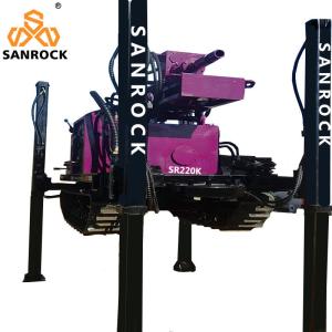 Crawler Water Well Drilling Rig Hydraulic Borehole 250m Deep Water Drilling