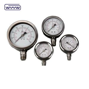 Hydraulic equipment Back Pressure Gauge Stainless Steel 60mm