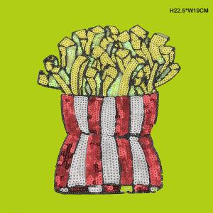 Eco Friendly Custom Sequin Patches , Colorful Reversible Sequin Patch