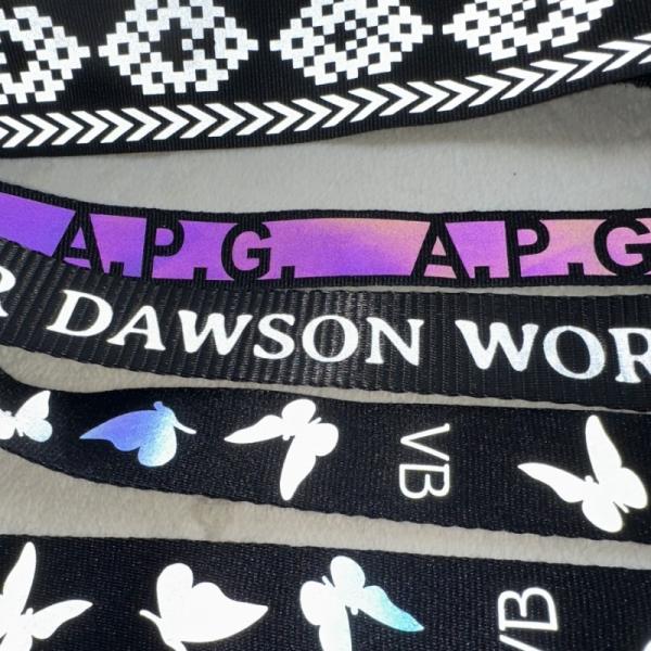 Buy Printed Polyester Webbing Tape - Holographic Letter/Butterfly at wholesale prices