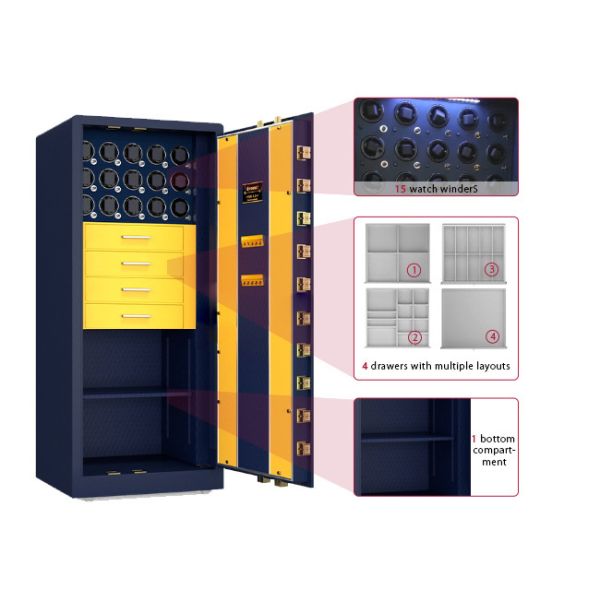 OEM Jewelry Watch Winder Safe Fireproof for Hotel Jewelry Money