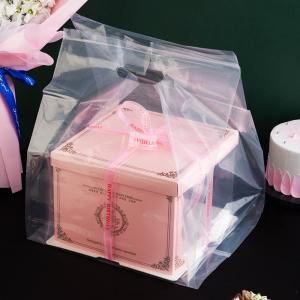 Plastic Material Structure Custom Size Accepted Tote Bag for Salad Baking